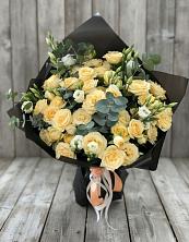Букет цветов из:  Розы и Лизиантусы в Верхний Баскунчак
