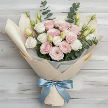 Букет цветов из:  Лизиантусы в Верхний Баскунчак