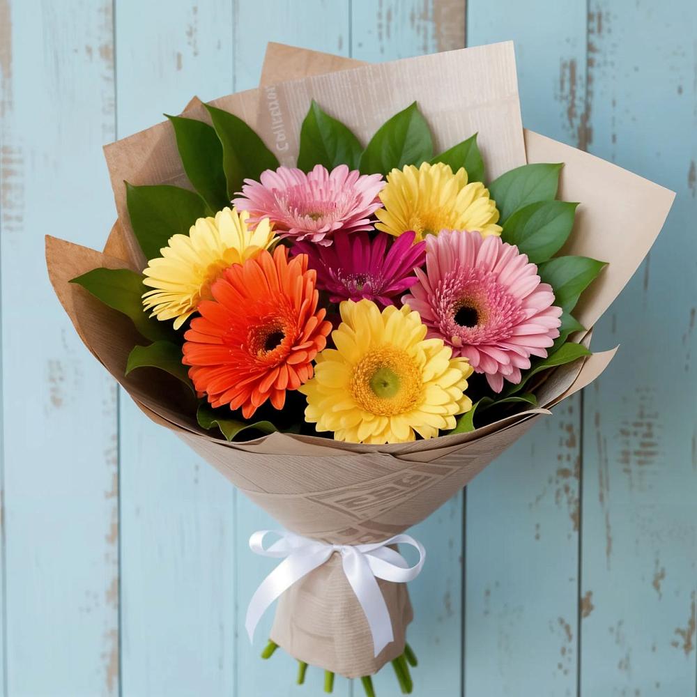 Букет цветов из: Герберы в Верхний Баскунчак