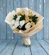 Букет цветов из:  Розы и Хризантемы в Верхний Баскунчак