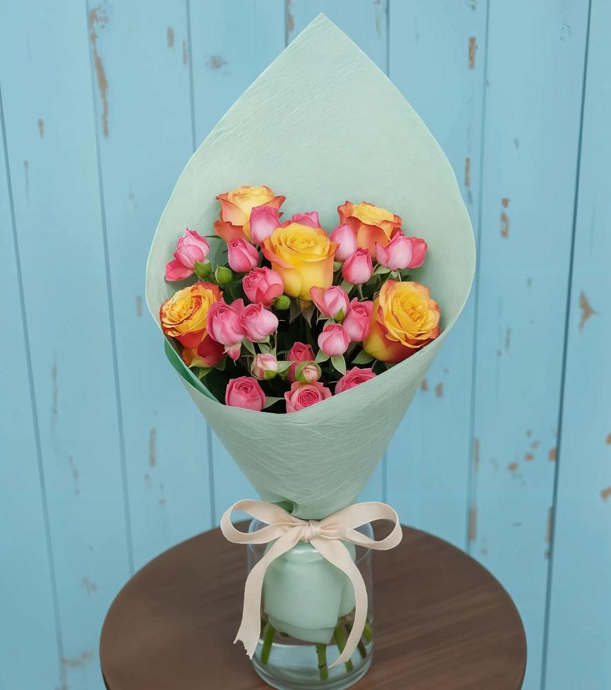 Букет цветов из: Розы в Верхний Баскунчак