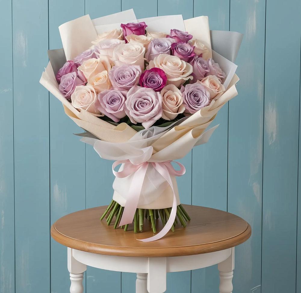 Букет цветов из: Розы в Верхний Баскунчак