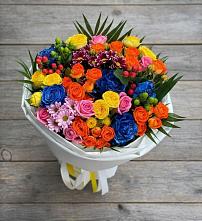 Букет цветов из:  Розы и Хризантемы в Верхний Баскунчак