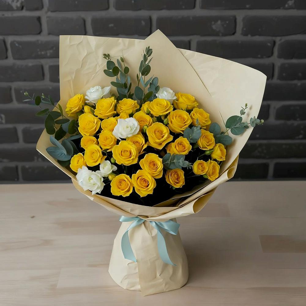 Букет цветов из: Розы в Верхний Баскунчак