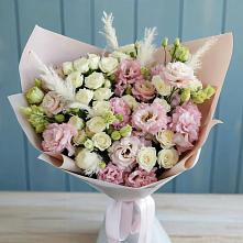 Букет цветов из:  Альстромерии и Розы в Верхний Баскунчак